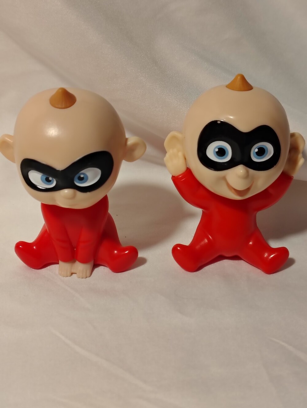 McDonald's Red Baby Figure Pair with Black Eye Masks